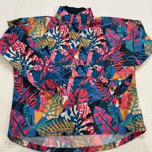 Lauren James Floral Print Windbreaker